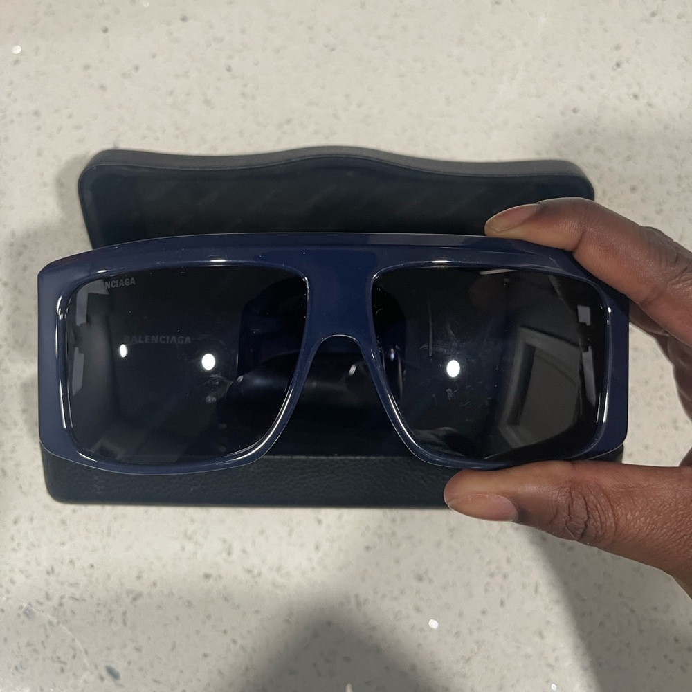 Balenciaga Oversized Rectangular Sunglasses